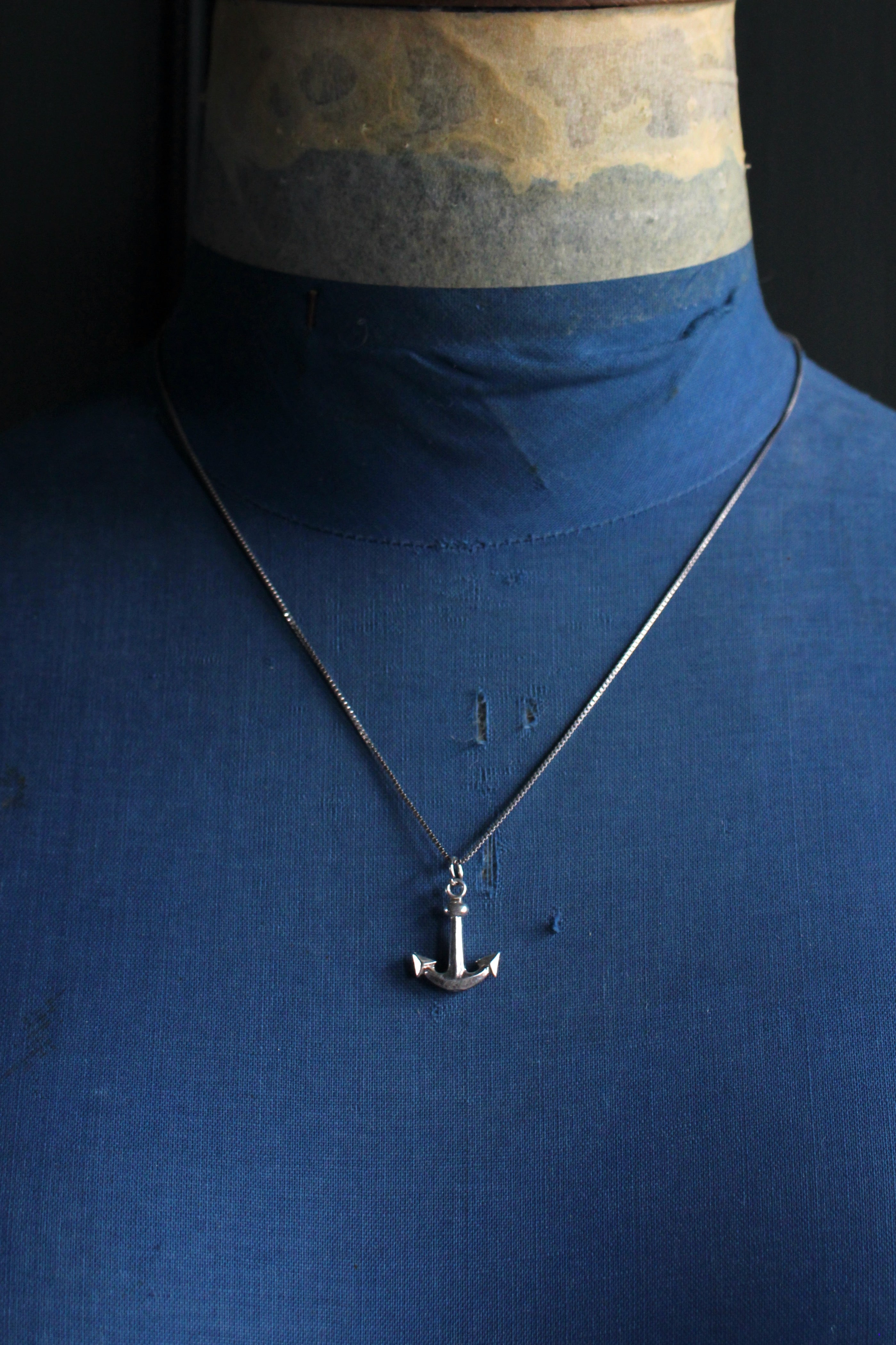 Vintage Sterling Silver Anchor Pendant