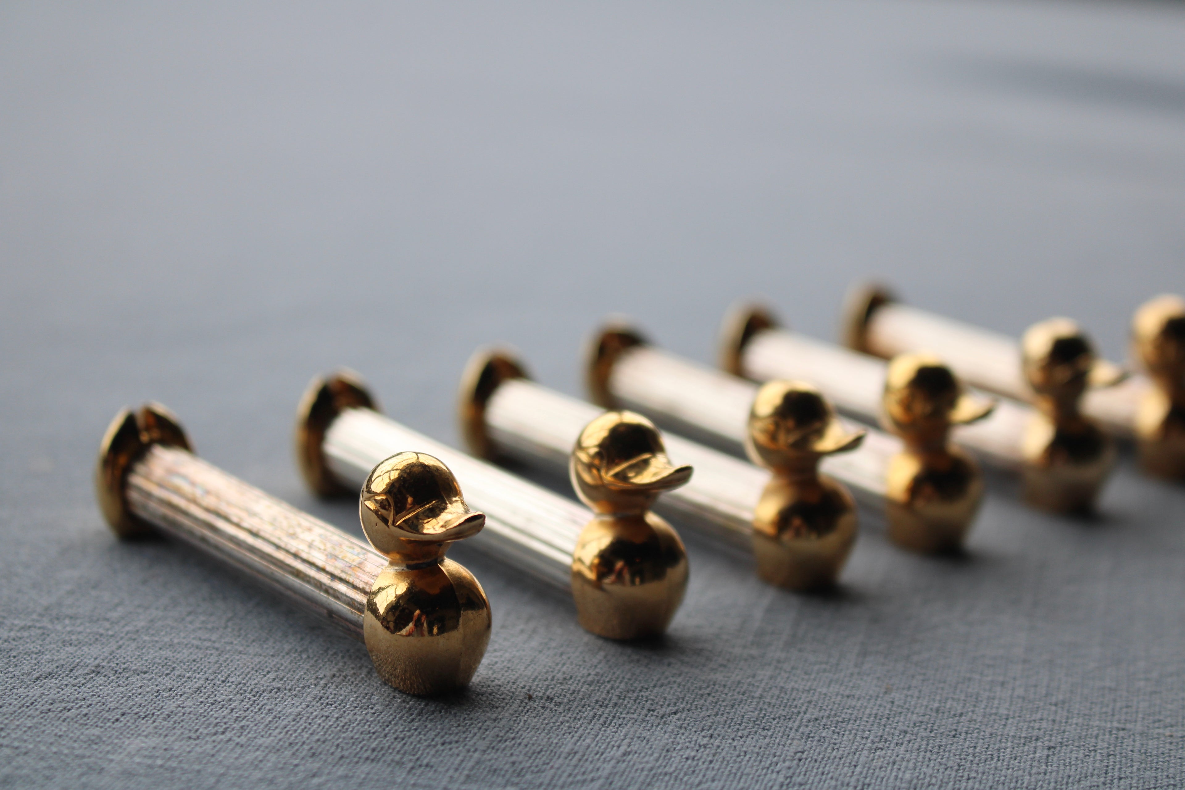 Vintage Set of Six French Duck Knife Rests