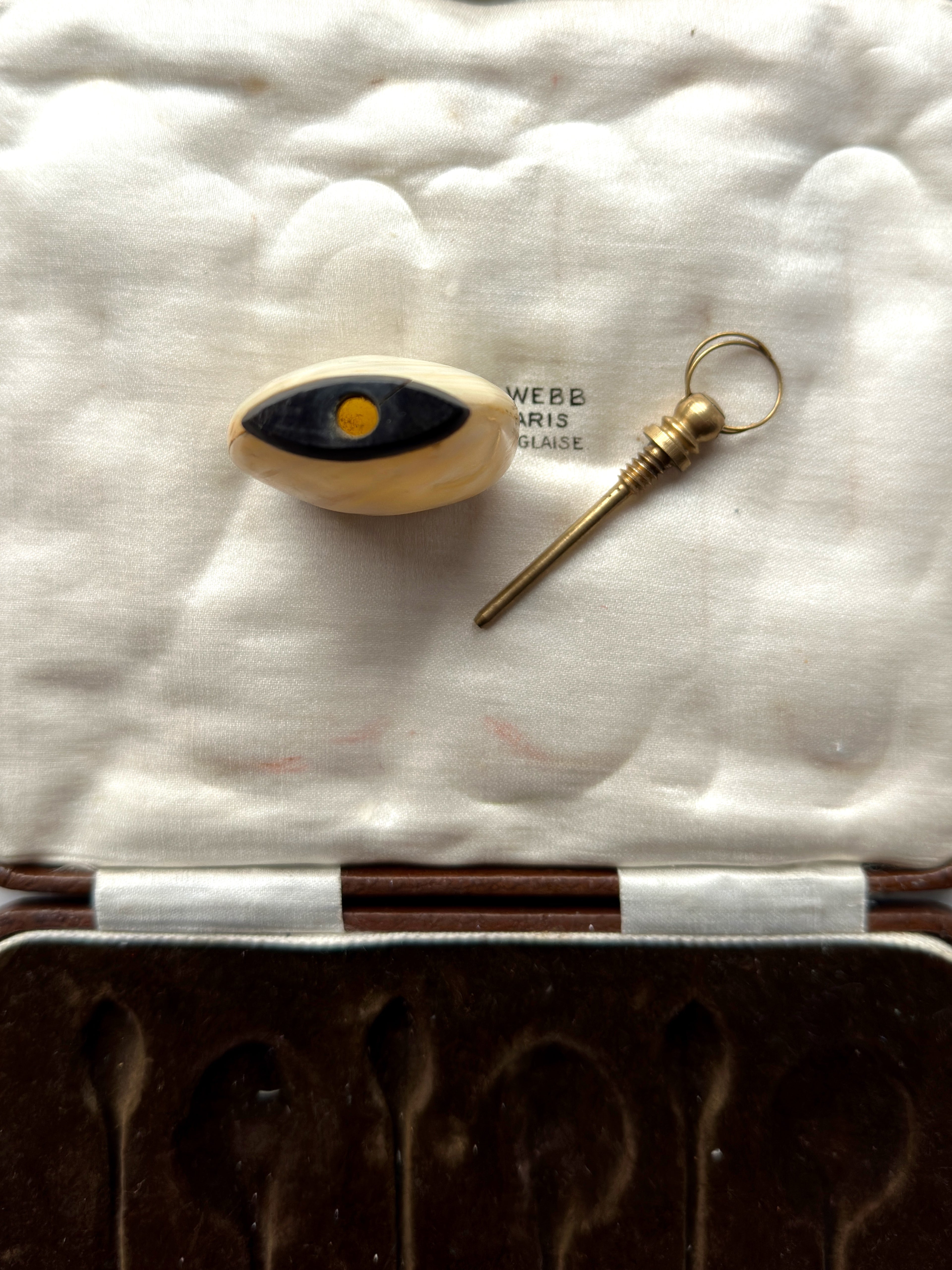 Antique Rare Mother of Pearl Scent  Pendant