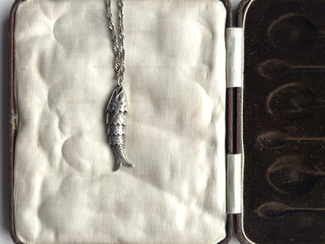 Italian Sterling Silver Articulated Fish Pendant