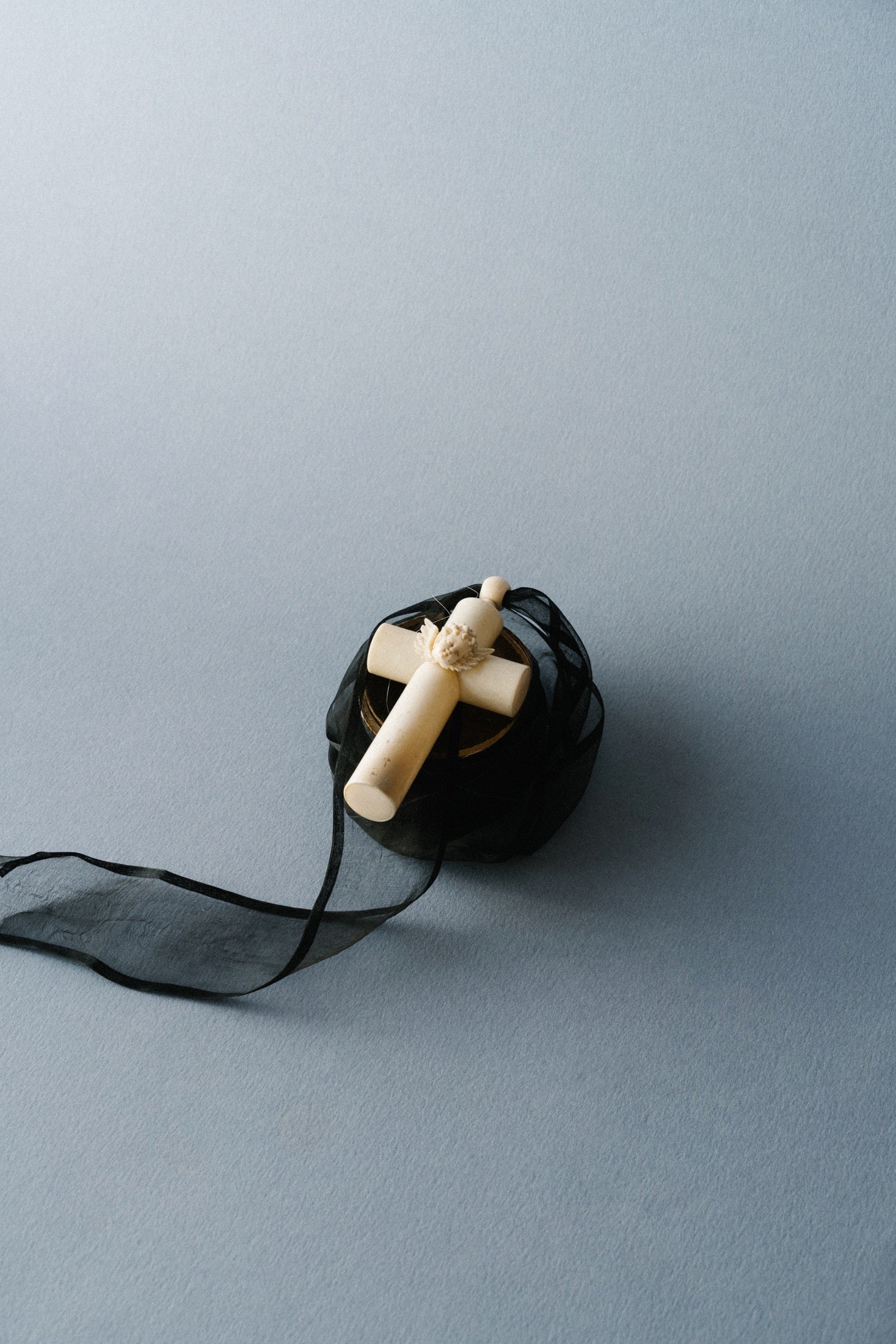 Exceptional 19th Century French Hand-carved Cradle Cross (Croix de Berceau)