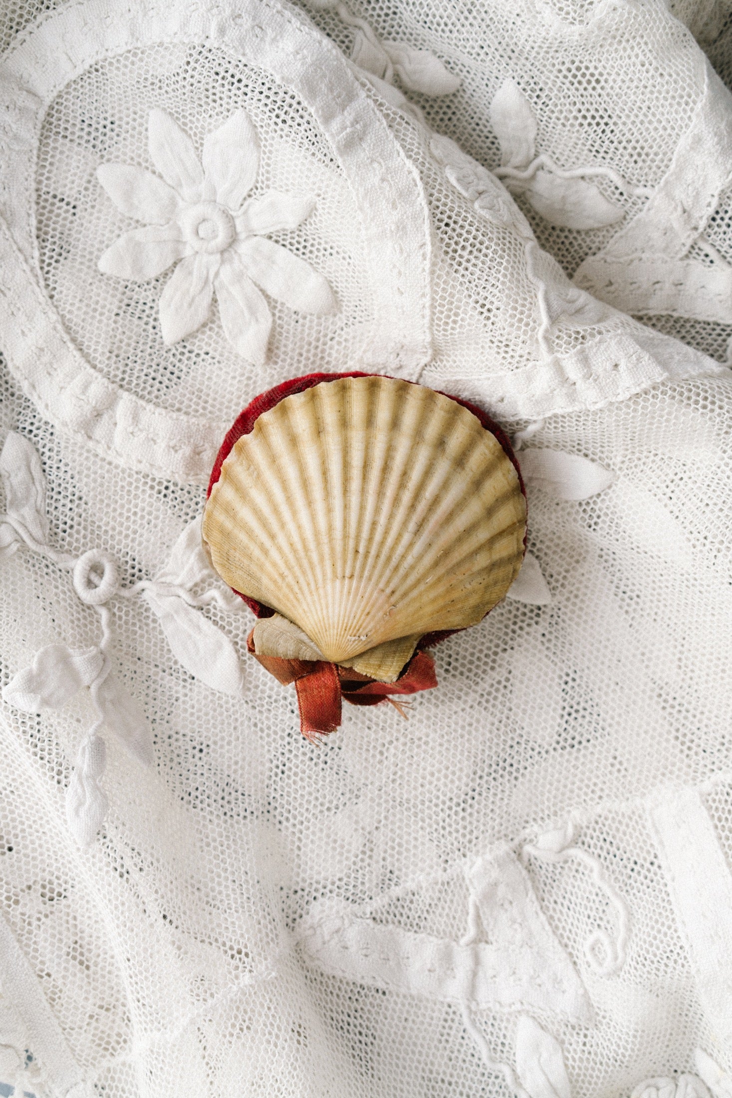 Vintage Sea Shell Pin Cushion